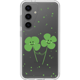 Galaxy S24 Case Symmetry Series Clear Clovers