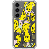 Galaxy S24 Case Symmetry Series Clear Smiley Drip