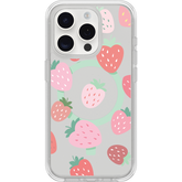 iPhone 15 Pro Case Symmetry Series Clear for MagSafe Strawberry