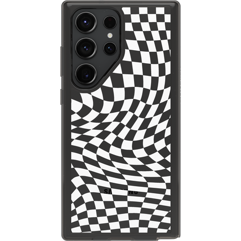 Galaxy S23 Ultra Case Symmetry Series Clear Black + White