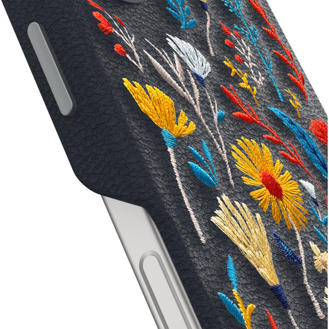 iPhone 16 Case Symmetry Series Cactus Leather Embroidery