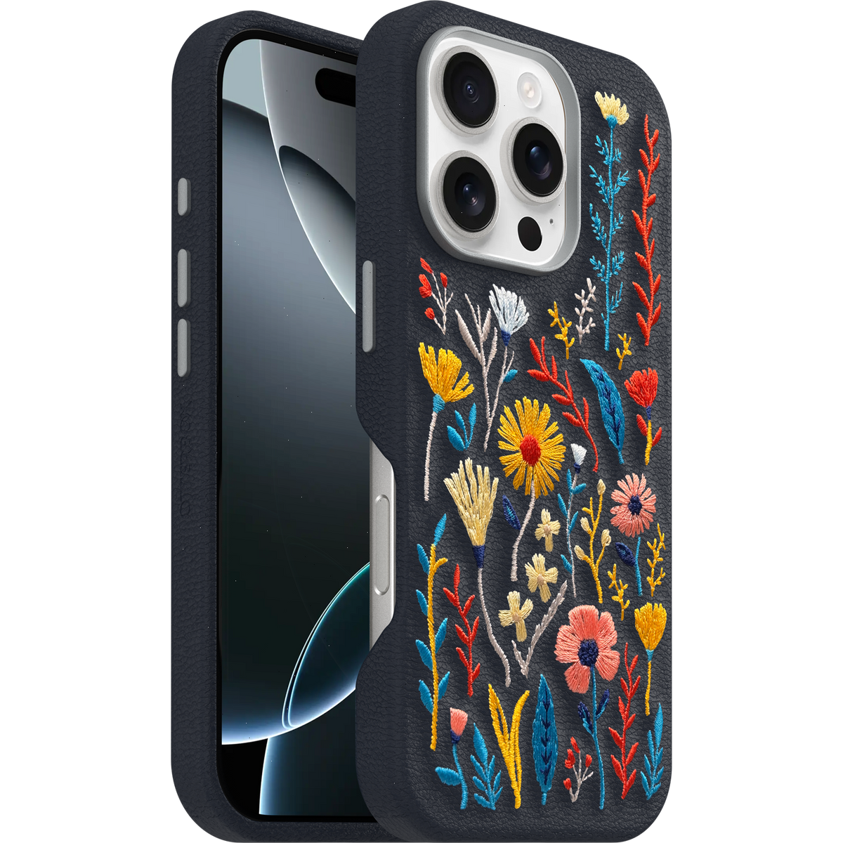 iPhone 16 Pro Case Symmetry Series Cactus Leather Embroidery