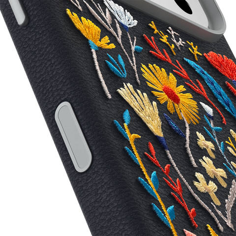 iPhone 17 Pro Case Symmetry Series Cactus Leather Embroidery