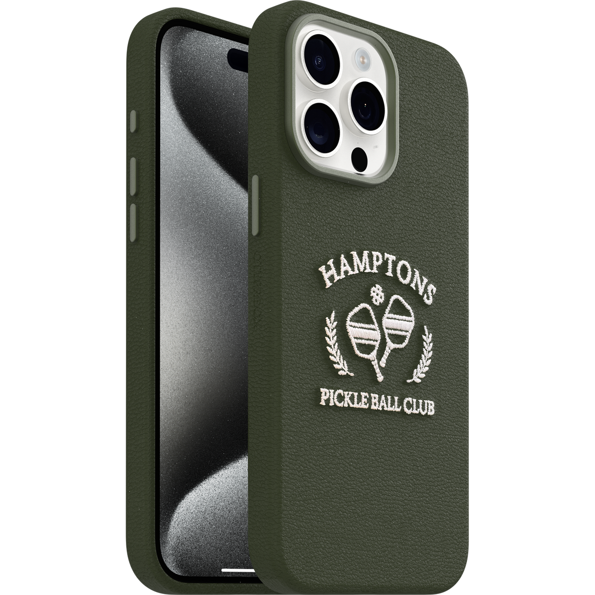 iPhone 15 Pro Max Case Symmetry Series Cactus Leather Embroidery