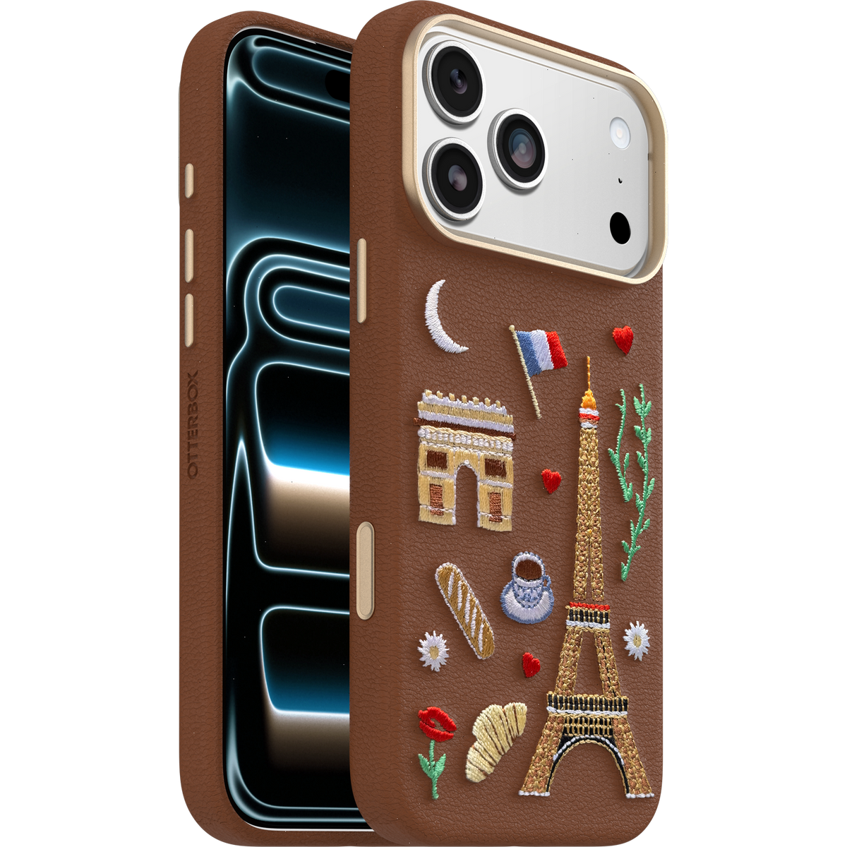 iPhone 17 Pro Max Case Symmetry Series Cactus Leather Embroidery