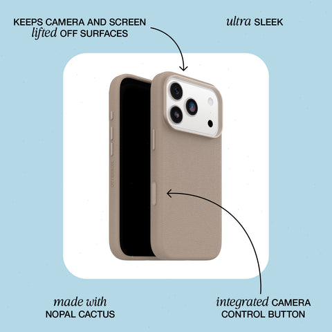 iPhone 17 Pro Case Symmetry Series Cactus Leather