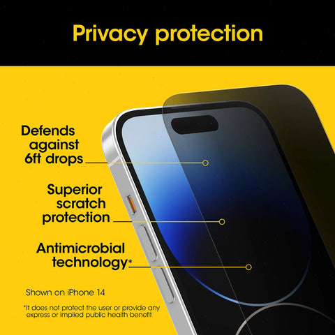 iPhone 15 Screen Protector Premium Pro Glass Privacy Guard