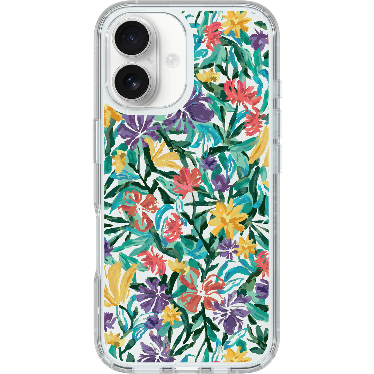 iPhone 16 Case Symmetry Series Clear for MagSafe Confetti of Blossoms