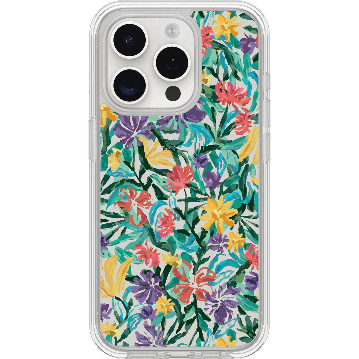 iPhone 15 Pro Case Symmetry Series Clear for MagSafe Confetti of Blossoms