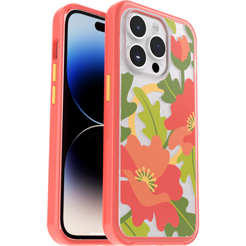 iPhone 14 Pro Case Symmetry Series Clear for MagSafe Fluttering Flora