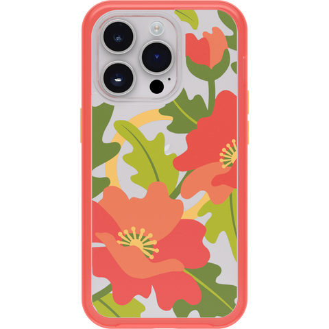 iPhone 14 Pro Case Symmetry Series Clear for MagSafe Fluttering Flora