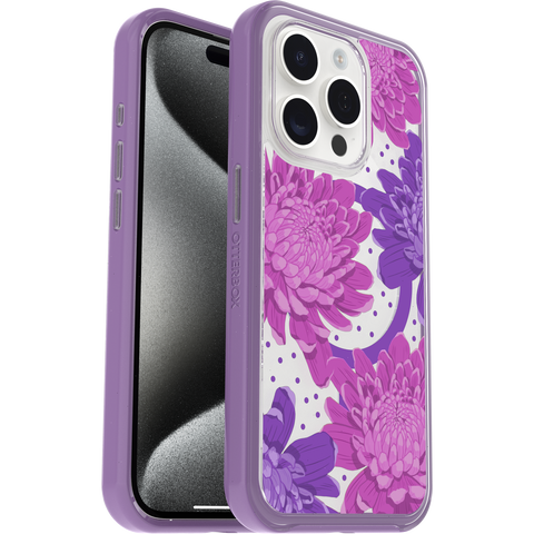 iPhone 15 Pro Case Symmetry Series Clear for MagSafe Fluttering Flora