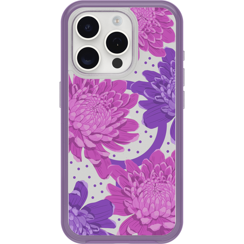 iPhone 15 Pro Case Symmetry Series Clear for MagSafe Fluttering Flora