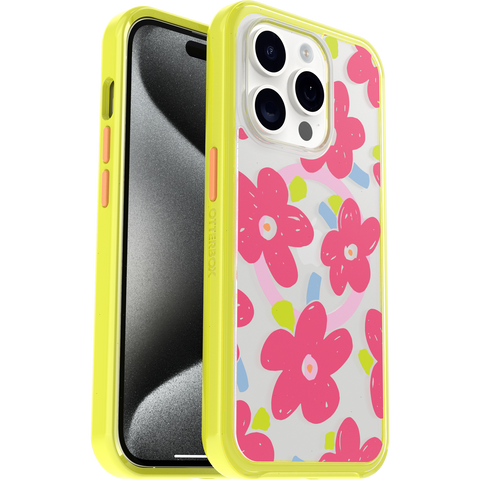 iPhone 15 Pro Case Symmetry Series Clear for MagSafe Fluttering Flora