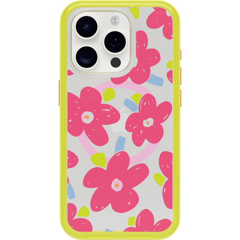 iPhone 15 Pro Case Symmetry Series Clear for MagSafe Fluttering Flora