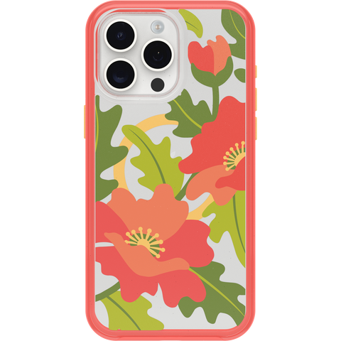 iPhone 15 Pro Max Case Symmetry Series Clear for MagSafe Fluttering Flora