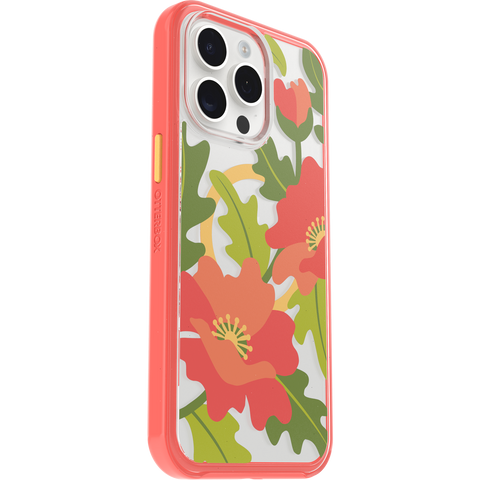 iPhone 15 Pro Max Case Symmetry Series Clear for MagSafe Fluttering Flora