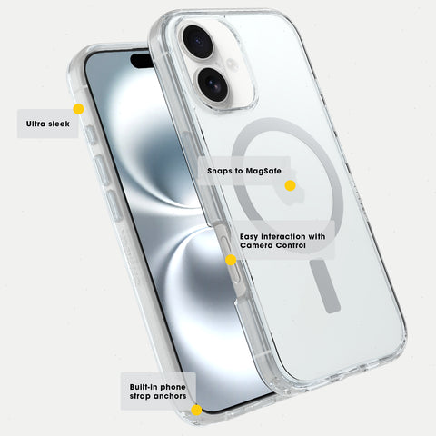 iPhone 16 Plus Case Symmetry Series Clear for MagSafe