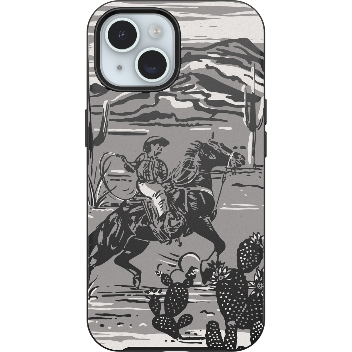 iPhone 16e, iPhone 15, iPhone 14 and iPhone 13 Case Symmetry Series for MagSafe Western Noir Collection