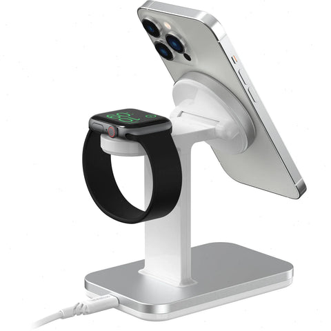 2-in-1 Charging Station with MagSafe MFi approved (15W)