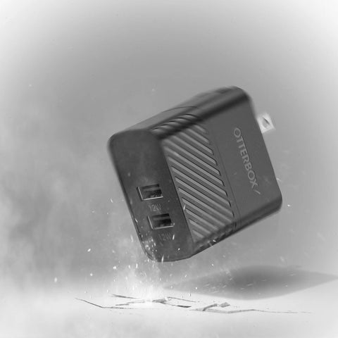 USB-A Dual Port Wall Charger, 24W Combined