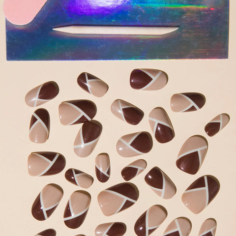 OtterBox x Chillhouse Chocolate and Cream Nail Set Cutting It Close